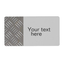 Embossed Aluminum Metal Look Custom Custom Shipping Label