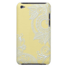 Embossed Paisley - Yellow iPod Case-Mate Case
