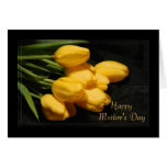 Embossed  Yellow Tulips Mother's Day Card