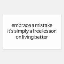 Embrace A Mistake Stickers