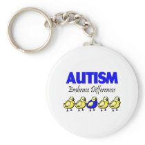 Embrace Autism (Ducks) Keychains