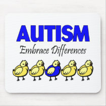 Embrace Autism (Ducks) Mouse Mats
