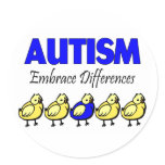 Embrace Autism (Ducks) stickers