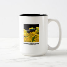 Embrace Bee Culture (Bee On Barberry Flower) Mugs