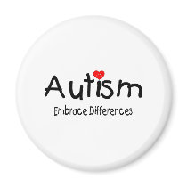 Embrace Differences (Happy Heart) Refrigerator Magnets