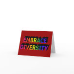 Embrace Diversity Notecard