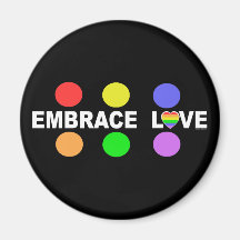 Embrace Love - Design 3 Fridge Magnets