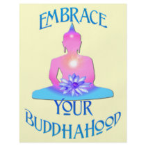"Embrace Your BuddhaHood" Buddhism Designs Flyers
