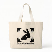 Embrace Your Inner Llama Tote Bags