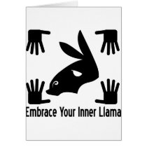 Embrace Your Inner Llama Greeting Card