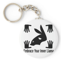 Embrace Your Inner Llama Keychain