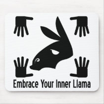 Embrace Your Inner Llama Mouse Pads