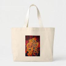 Embracing Death at Halloween Canvas Bag