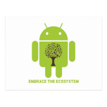 Embrassez l'écosystème (l'arbre de Droid Brown d'i Carte Postale