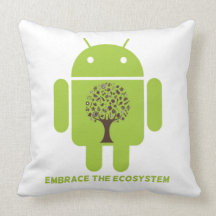 Embrassez l'écosystème (l'arbre de Droid Brown d'i Coussin
