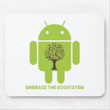 Embrassez l'écosystème (l'arbre de Droid Brown d'i Tapis De Souris