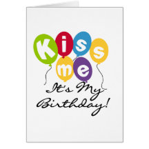 Embrassez-moi anniversaire carte