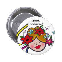 Embrassez-moi, je suis ukrainien ! badges