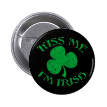 Embrassez-moi le bouton $6,95 de l'Irlandais Im Pin's Avec Agrafe
