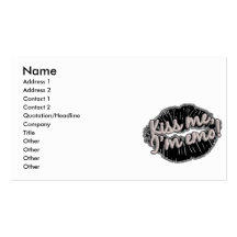 embrassez-moi l'emo im cartes de visite personnelles