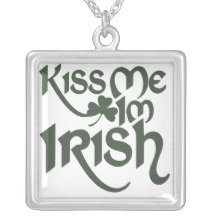 Embrassez-moi l'Irlandais Im Collier Personnalisé