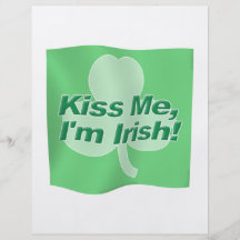 Embrassez-moi l'Irlandais Im Prospectus Personnalisés
