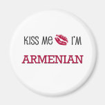 Embrassez-moi que je suis ARMÉNIEN Aimant Pour Réfrigérateur