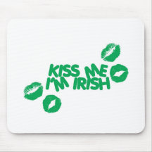 Embrassez-moi que je suis irlandais tapis de souris