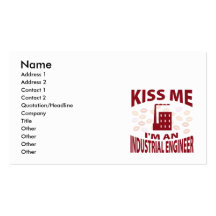 Embrassez-moi que je suis un ingénieur industriel carte de visite