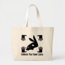 Embrassez votre lama intérieur sacs fourre-tout