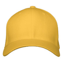 Embroider your own Gold Flexfit Wool Cap Baseball Cap