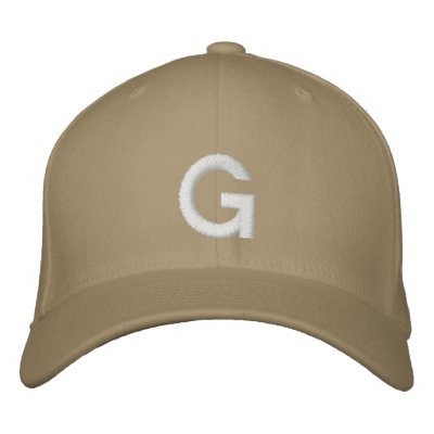 EMBROIDERED ALPHABET APPAREL FOR HIM/HER BASEBALL CAP by mcpressure