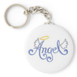 Embroidered Angel Keychain