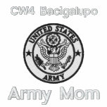Embroidered Army Mom Emblem Polo