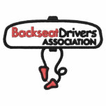 Embroidered Backseat Drivers Association Shirt embroidered shirts