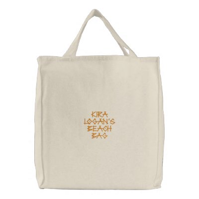 Embroidered Beach Bag by Lilleaf