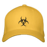Embroidered Biohazard Symbol Hat Embroidered Baseball Cap