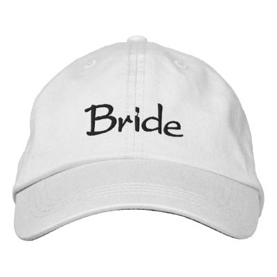 Embroidered Bride Cap Embroidered Baseball Cap by pjwuebker
