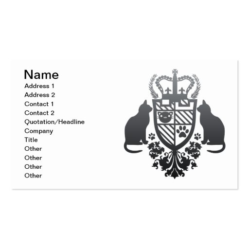 Embroidered_Cat Business Card Templates
