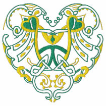 Embroidered Celtic Heart Tees