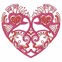 Embroidered Celtic Heart Valentine Shirt