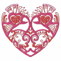 Embroidered Celtic Heart Valentine Shirt