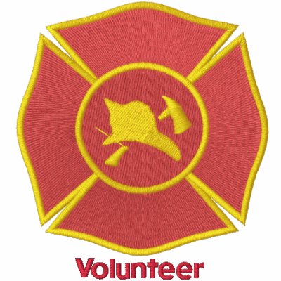 Embroidered Firefighter Badge by Stitchbaby
