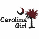 Embroidered Garnet-Black Carolina Girl Palmetto embroidered shirts