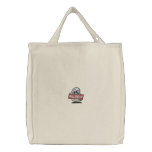 Embroidered Ghost Holding Halloween Sign Bag