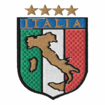 Embroidered Italy soccer shirt for Italian fans