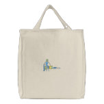 Embroidered Jane Tote Canvas Bag