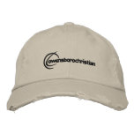 Embroidered Logo Hat Brown Baseball Cap