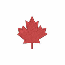 Embroidered Maple Leaf - Canadian Pride! Jacket
