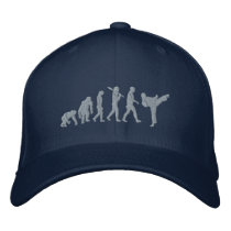 Embroidered martial artists karate cap